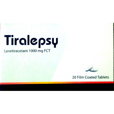 TIRALEPSY 1000MG ( LEVETIRACETAM )  20 F.C. TABLETS